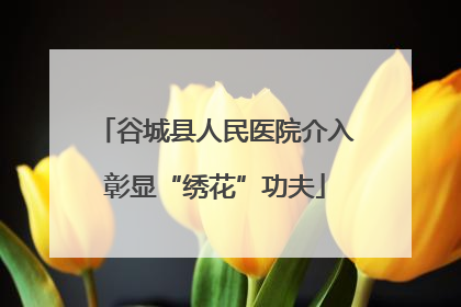 谷城县人民医院介入彰显“绣花”功夫