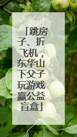 跳房子、折飞机，东华山下父子玩游戏赢公益盲盒