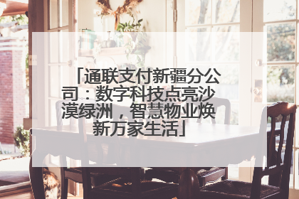 通联支付新疆分公司：数字科技点亮沙漠绿洲，智慧物业焕新万家生活