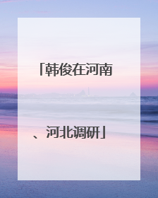 韩俊在河南、河北调研