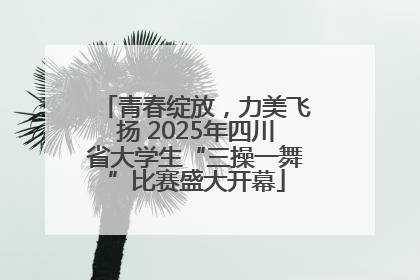 青春绽放，力美飞扬 2025年四川省大学生“三操一舞”比赛盛大开幕