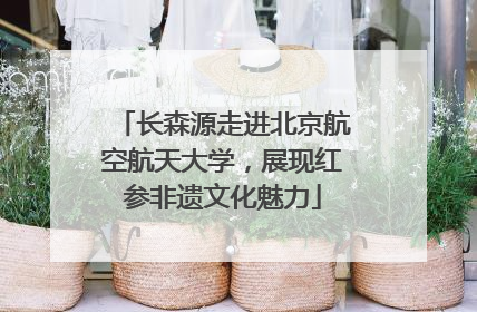 长森源走进北京航空航天大学，展现红参非遗文化魅力