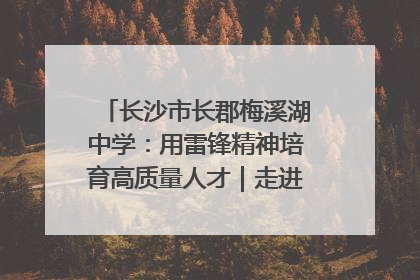 长沙市长郡梅溪湖中学：用雷锋精神培育高质量人才｜走进新时代“雷锋传人 长沙榜样”