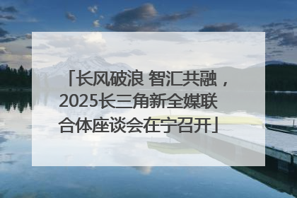 长风破浪 智汇共融，2025长三角新全媒联合体座谈会在宁召开