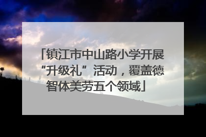 镇江市中山路小学开展“升级礼”活动，覆盖德智体美劳五个领域