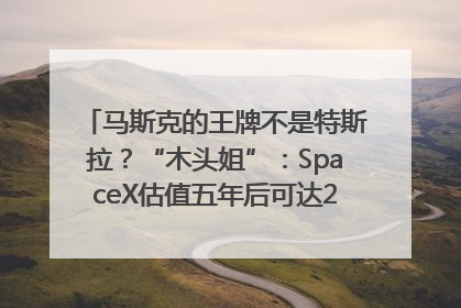 马斯克的王牌不是特斯拉？“木头姐”：SpaceX估值五年后可达2.5万亿美元！