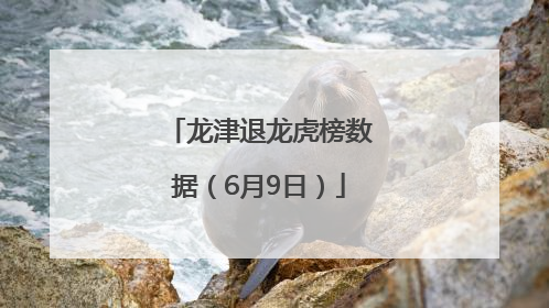 龙津退龙虎榜数据（6月9日）