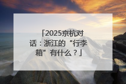 2025京杭对话：浙江的“行李箱”有什么？