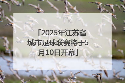 2025年江苏省城市足球联赛将于5月10日开幕