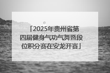 2025年贵州省第四届健身气功气舞暨段位积分赛在安龙开赛