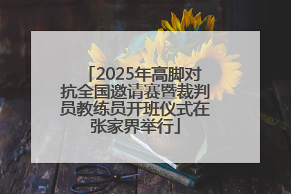 2025年高脚对抗全国邀请赛暨裁判员教练员开班仪式在张家界举行