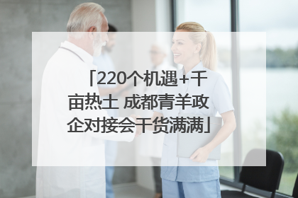 220个机遇+千亩热土 成都青羊政企对接会干货满满