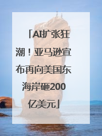AI扩张狂潮！亚马逊宣布再向美国东海岸砸200亿美元